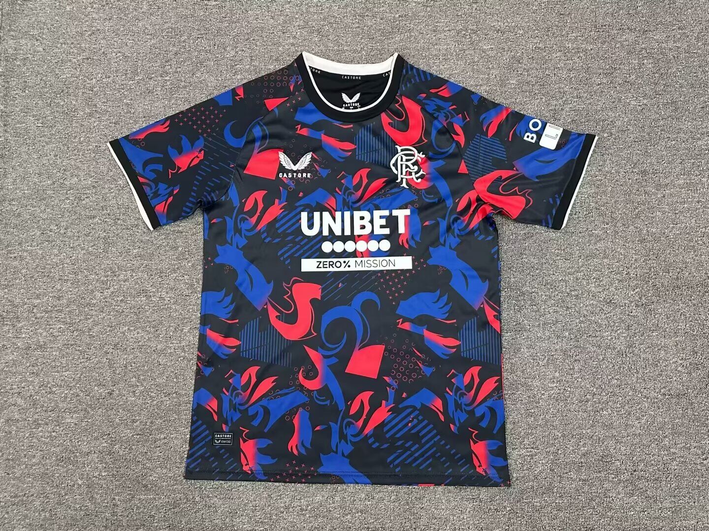 AAA Quality Rangers 24/25 Third Black/Red/Blue Soccer Jersey